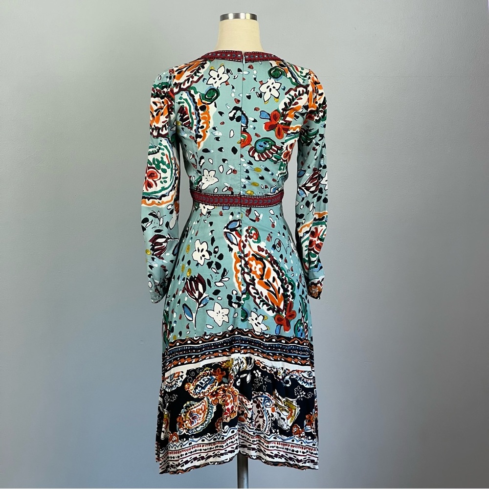ANTHROPOLOGIE Akemi + Kin Karmina Sky Blue Beaded Dress with Pockets Size 2 - Picture 5 of 14